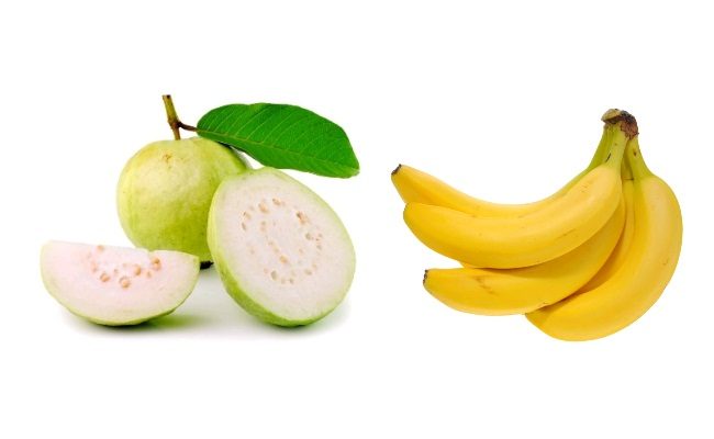 Quả ổi + chuối Quả ổi + chuối